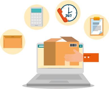 Express shipping rate quote illustration